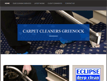Tablet Screenshot of carpetcleanersgreenock.co.uk